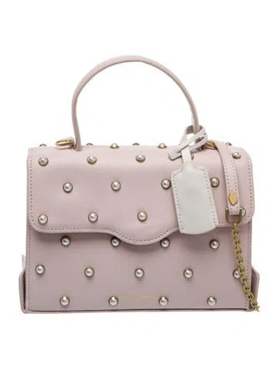 Pre-owned Lulu Guinness Leather Top Handle Bag In Pink