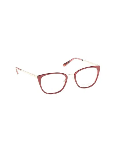 Pre-owned Lulu Guinness Sunglasses In Burgundy