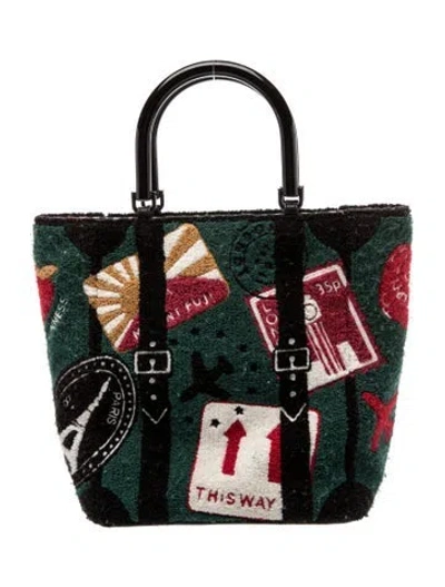 Pre-owned Lulu Guinness Top Handle Bag In Multi
