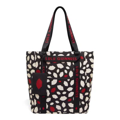 Lulu Guinness Women's Black Multi Flurry Of Kisses Tote Bag