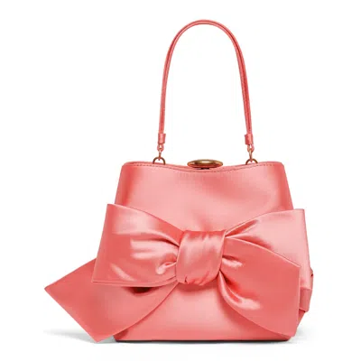 Lulu Guinness Women's Pink Satin Bow Ruby Handbag