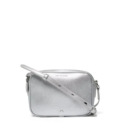 Lulu Guinness Women's Silver Leather Cole Crossbody Bag