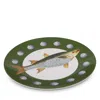 Lulu Powers Coupe Dinner Plate In Green