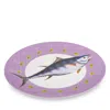 Lulu Powers Coupe Dinner Plate In Purple