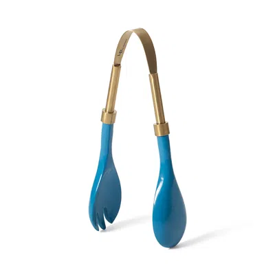 Lulu Powers Resin Server Tongs In Blue