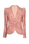 Lulu Zagame Women's Pink / Purple Tailored Blazer In Pink Vine In Pink/purple