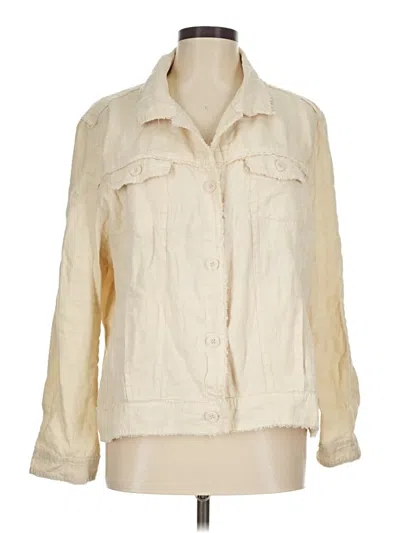 Pre-owned Lulu-b 3/4 Sleeve Blouse In Ivory