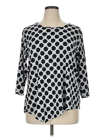 Pre-owned Lulu-b 3/4 Sleeve T-shirt In Black