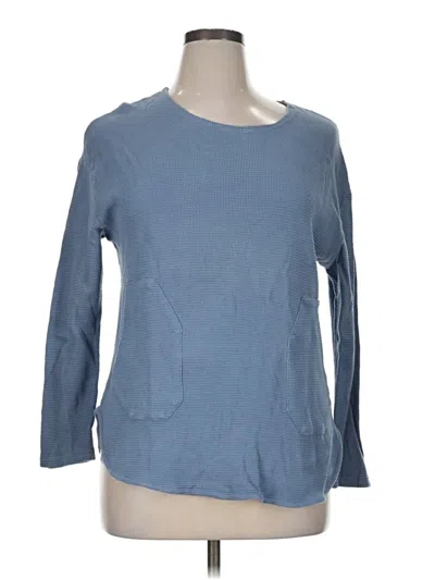 Pre-owned Lulu-b 3/4 Sleeve T-shirt In Blue