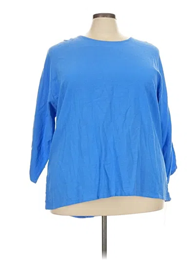 Pre-owned Lulu-b 3/4 Sleeve T-shirt In Blue
