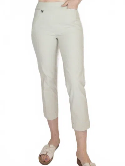 Lulu-b Bangladine Capri Pant In Tan In White