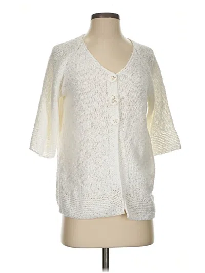 Pre-owned Lulu-b Cardigan Sweater In Ivory