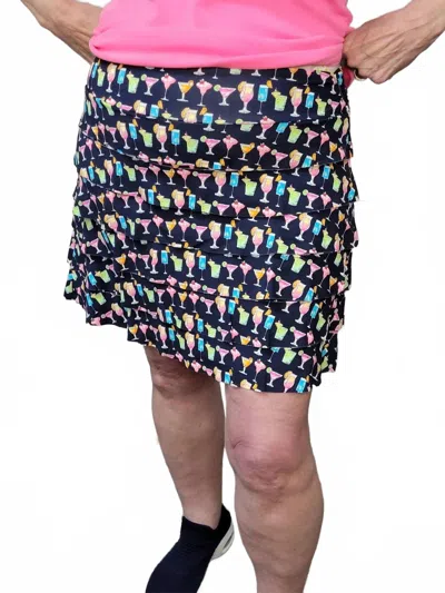 Lulu-b Cocktail Cha Cha Skorts In Blue