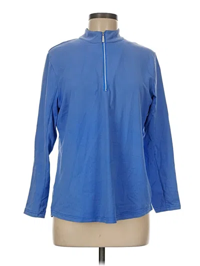 Pre-owned Lulu-b Long Sleeve Polo Shirt In Blue
