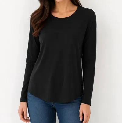 Lulu-b Long Sleeve Top In Black In Multi