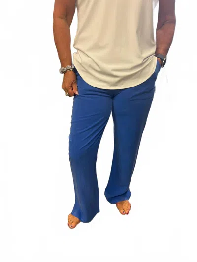 Lulu-b Pull On Pants In Deep Sea In Blue