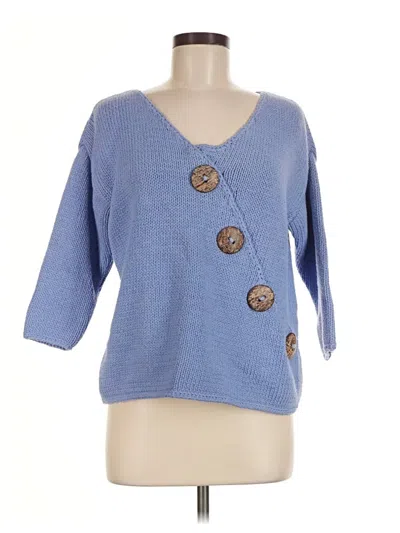 Pre-owned Lulu-b Pullover Sweater In Blue