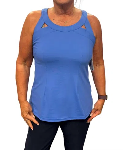 Lulu-b Sexy Sleeveless Top In Deep Sea In Blue