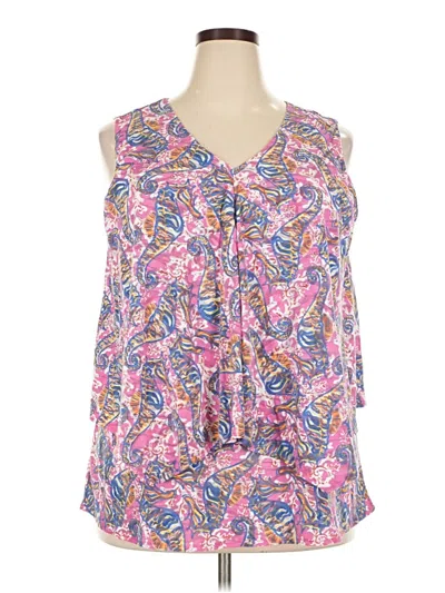 Pre-owned Lulu-b Sleeveless Blouse In Pink
