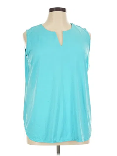 Pre-owned Lulu-b Sleeveless Blouse In Teal