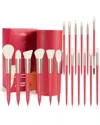 Lulucolor 18pc Makeup Brush Set With Cylinder