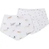 Lulujo Kids'  Bandana Bibs 2 Pack In Puppy & Stars