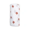 Lulujo Cotton Muslin Swaddle In Peaches
