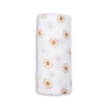 Lulujo Cotton Muslin Swaddle In White