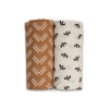Lulujo Cotton Muslin Swaddles 2 Pack