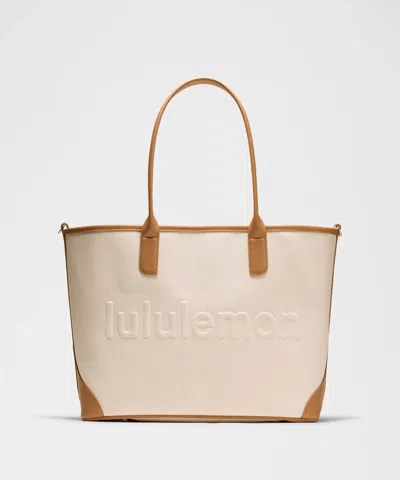 Lululemon - Classic Canvas Tote Bag 16l - Brown,neutral/natural/chestnut Brown