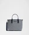 Lululemon - Classic Knit Small Tote Bag 8l - Blue,white/club Blue/washed Denim/light Ivory