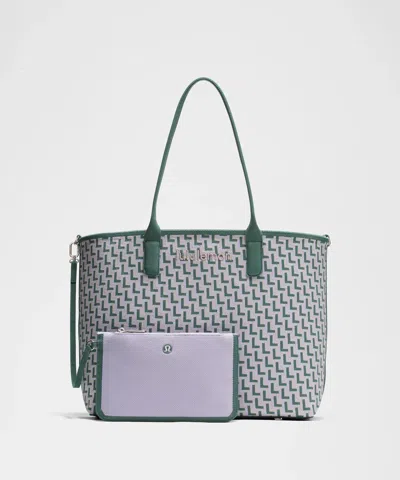 Lululemon - Classic Knit Tote Bag 18l - Green,purple/tidewater Teal/lavender Frost/chrome