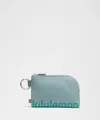 Lululemon Clippable Card Pouch In Blue