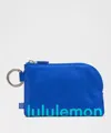 Lululemon Clippable Card Pouch In Blue