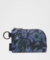 Lululemon - Clippable Card Pouch - Grey,/flower Meld Mini Multi/graphite Grey/gunmetal