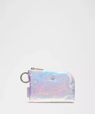 Lululemon Clippable Card Pouch Iridescent In Blue | ModeSens