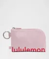Lululemon Clippable Card Pouch In Pink
