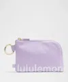 Lululemon - Clippable Card Pouch - Purple/lavender Frost/white