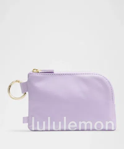 Lululemon - Clippable Card Pouch - Purple/lavender Frost/white