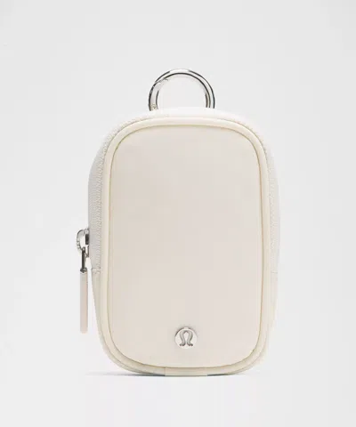 Lululemon - Clippable Nano Pouch - White,neutral/light Ivory/silver