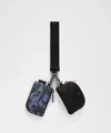 Lululemon - Dual Pouch Wristlet - Flower Meld Mini Multi/gunmetal