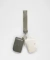 Lululemon - Dual Pouch Wristlet - Green,olive/grey Sage/light Ivory
