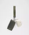 Lululemon - Dual Pouch Wristlet  - Grey Sage/light Ivory/silver
