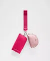 Lululemon - Dual Pouch Wristlet  - Raspberry Coulis/pink Haze/bright Coral