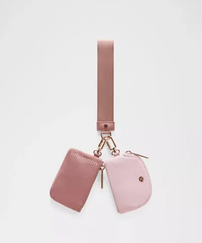 Lululemon Dual Pouch Wristlet In Brown