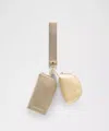 Lululemon - Dual Pouch Wristlet  - White,neutral/sheer Oak/butter Cream/light Ivory
