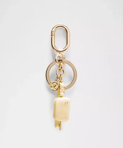 Lululemon - Everywhere Belt Bag Charm Keychain - Yellow/butter Cream/gold