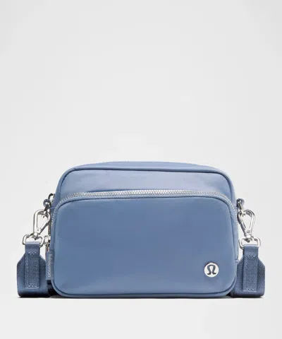 Lululemon - Everywhere Crossbody Bag 2l  - Blue/washed Denim/silver