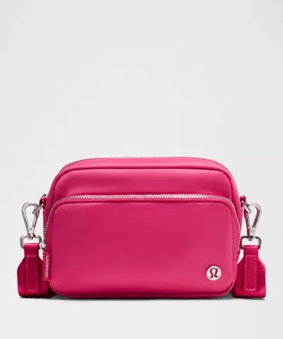 Lululemon - Everywhere Crossbody Bag 2l  - Pink/raspberry Coulis/silver