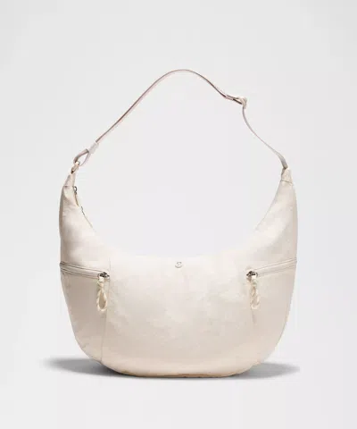 Lululemon - Large Slouchy Sling Bag 13l - White,neutral/light Ivory/silver